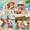 48 Pcs Hawaiian Luau Party Disposable Coffee Cups with Lids, 16 oz Summer Paper To Go Coffee Cups, Tropical Floral Hibiscus Palm Tree